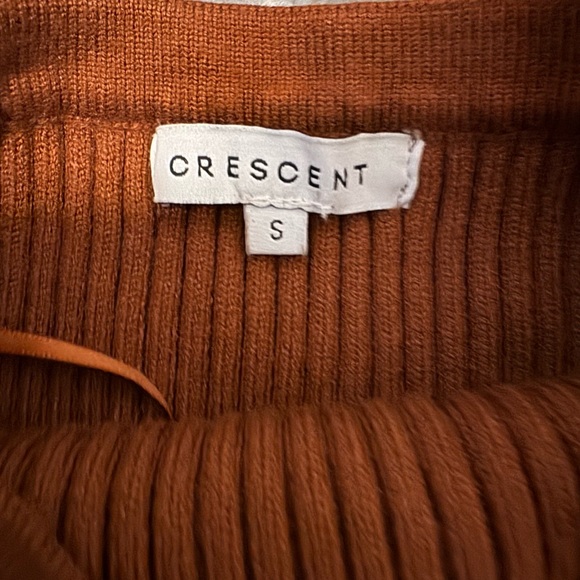 Crescent One-Shoulder Dress in Rich Brown - Picture 2 of 3